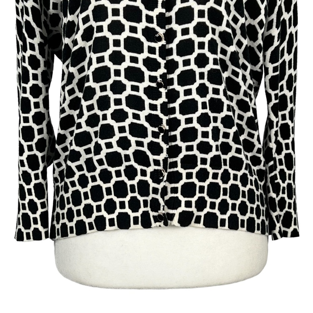 BANANA REPUBLIC WOMEN'S GEOMETRIC PATTERN‎ WOMEN'S CAREER/OFFICE WEAR CARDIGAN - Picture 4 of 10